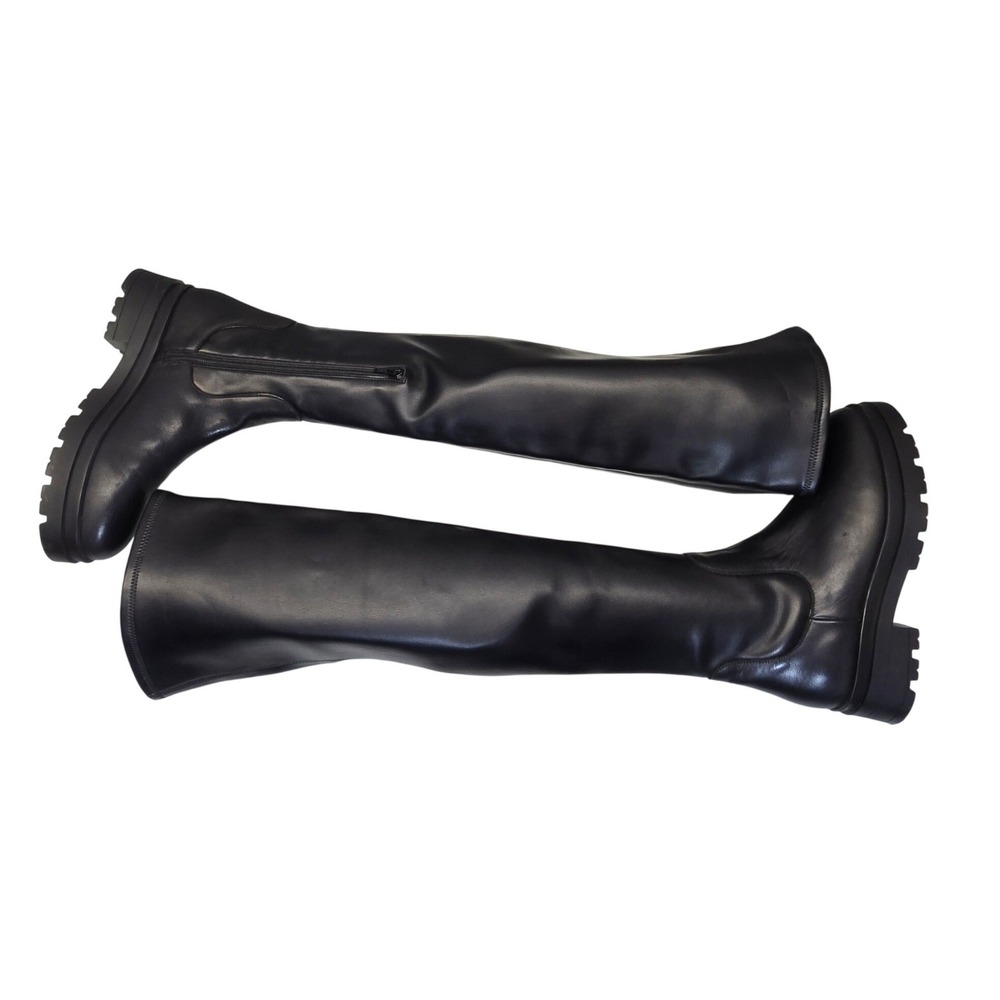 Sister‎ x Soeur Gwen Over The Knee Boots EU 40 US 10 Stretch Leather Lug Sole - Picture 13 of 13